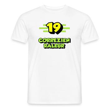 Complaining Correzien - Men's T-Shirt - white - Front - AI Model Male 178 dark (178cm)