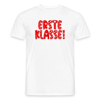 Komplimente Lob - Erste Klasse Schulanfang - Männer T-Shirt - Weiß - Vorne - AI Model Male 178 dark (178cm)