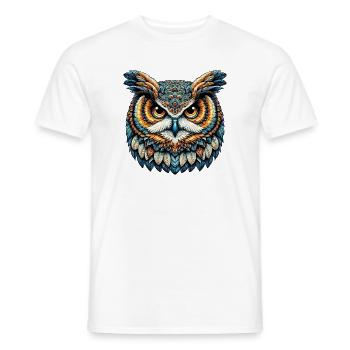 Hibou - T-shirt homme - blanc - Devant - AI Model Male 178 dark (178cm)