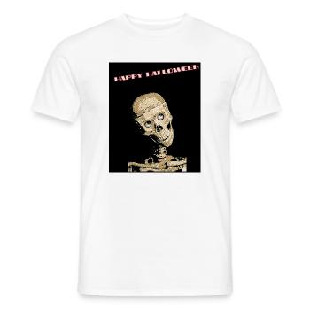 Skelett lustig für Halloween - Männer T-Shirt - Weiß - Vorne - AI Model Male 178 dark (178cm)