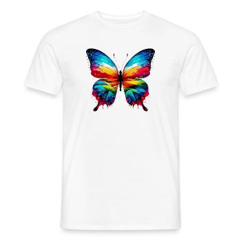 Schmetterling - Männer T-Shirt - Weiß - Vorne - AI Model Male 178 dark (178cm)