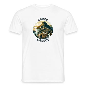 Korfu Griechenland Insel Design - Männer T-Shirt - Weiß - Vorne - AI Model Male 178 dark (178cm)