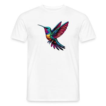 Colibri - T-shirt homme - blanc - Devant - AI Model Male 178 dark (178cm)