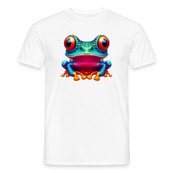 Frog - Men's T-Shirt - white - Front - AI Model Male 178 dark (178cm)