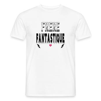 Frère Fantastique - T-shirt homme - blanc - Devant - AI Model Male 178 dark (178cm)