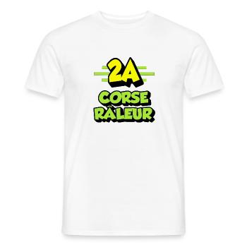 Corse râleur - T-shirt homme - blanc - Devant - AI Model Male 178 dark (178cm)