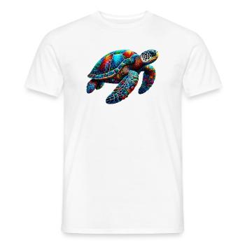 Turtle - Men's T-Shirt - white - Front - AI Model Male 178 dark (178cm)