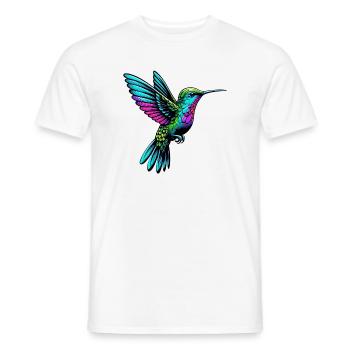 Colibri - T-shirt homme - blanc - Devant - AI Model Male 178 dark (178cm)