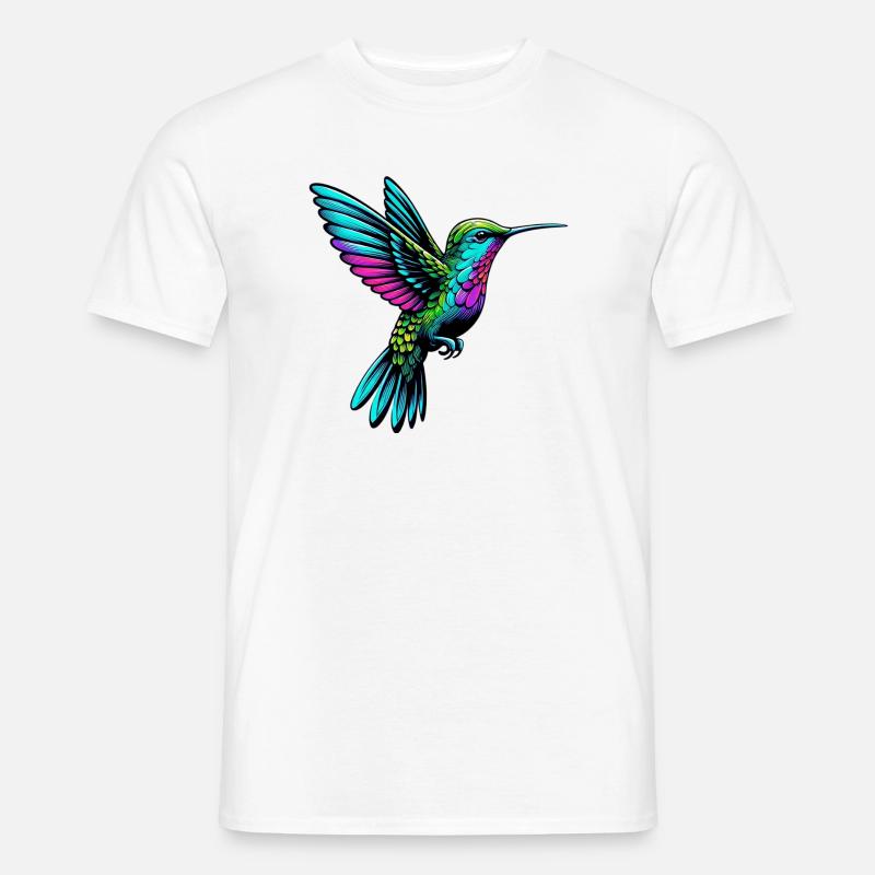 Kolibri - Männer T-Shirt - Weiß