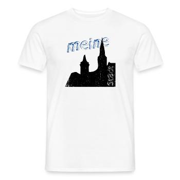 meine Stadt - Männer T-Shirt - Weiß - Vorne - AI Model Male 178 dark (178cm)