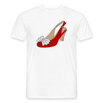 Chaussure Femme Chaussure - T-shirt homme - blanc - Devant - AI Model Male 178 dark (178cm)