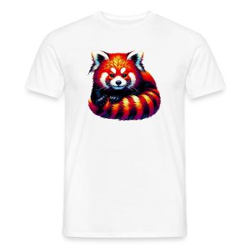 Kleiner Panda - Männer T-Shirt - Weiß - Vorne - AI Model Male 178 dark (178cm)