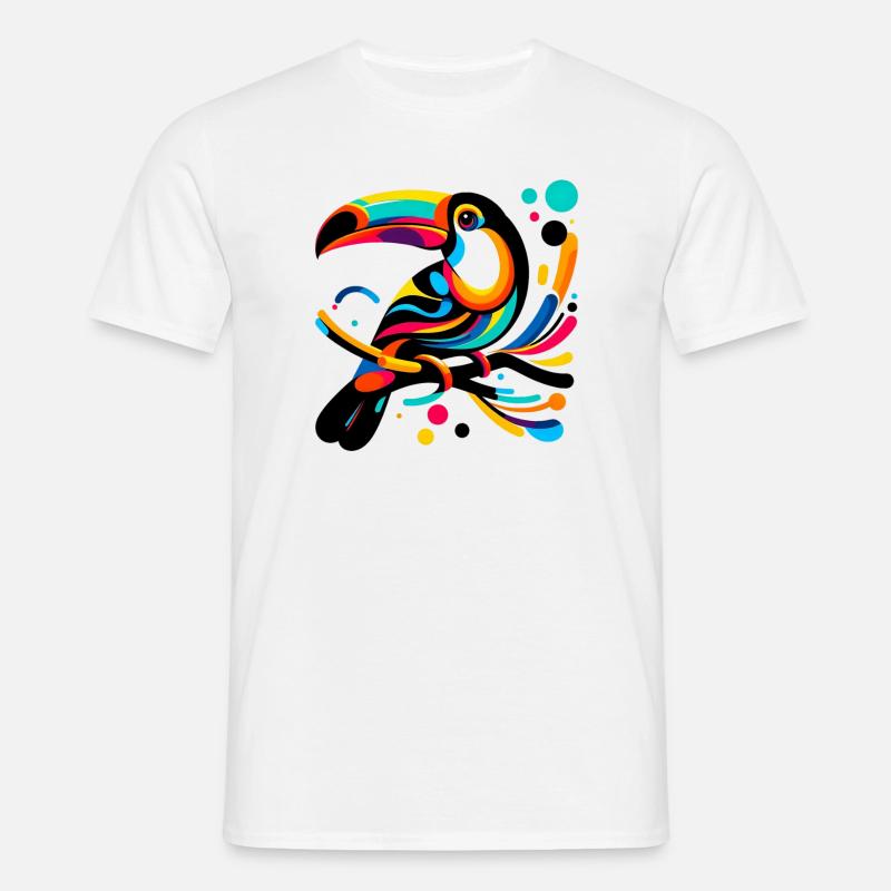 Tukan - Männer T-Shirt - Weiß