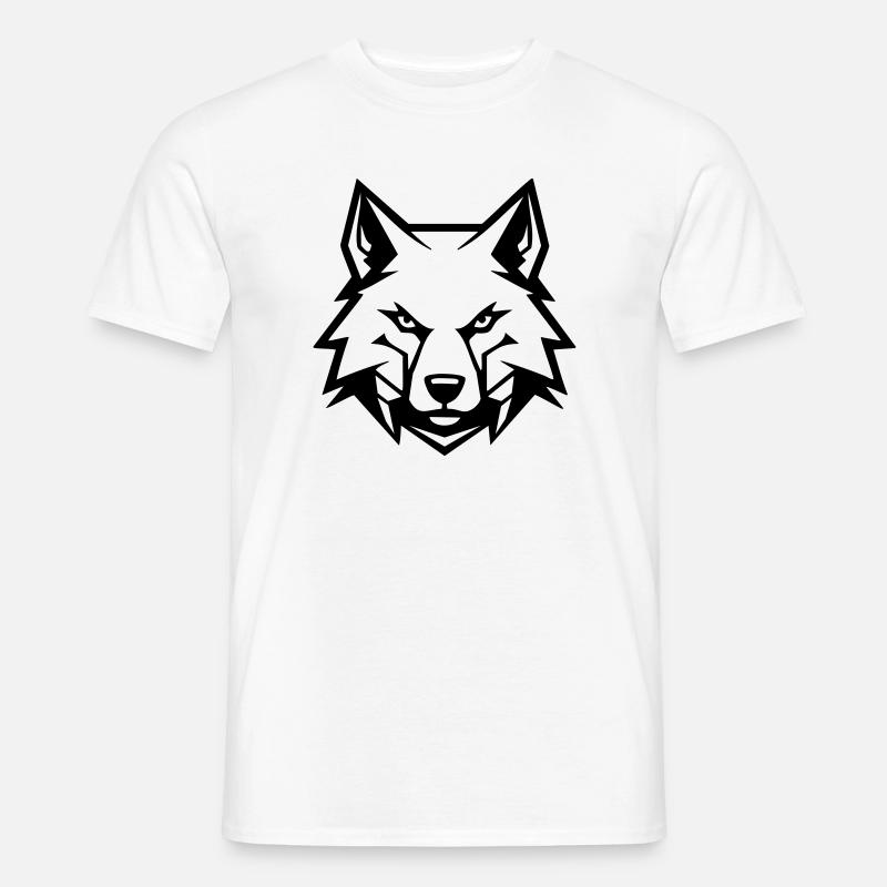Böser Wolf - Männer T-Shirt - Weiß