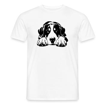Bouvier suisse - T-shirt homme - blanc - Devant - AI Model Male 178 dark (178cm)