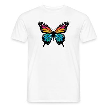 Papillon - T-shirt homme - blanc - Devant - AI Model Male 178 dark (178cm)
