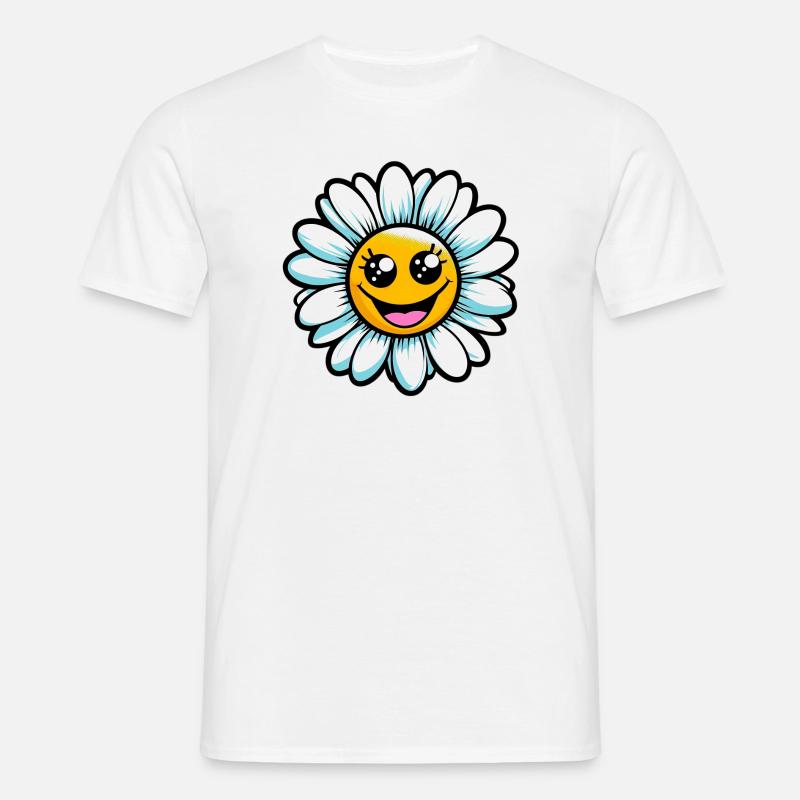 Gänseblümchen - Männer T-Shirt - Weiß
