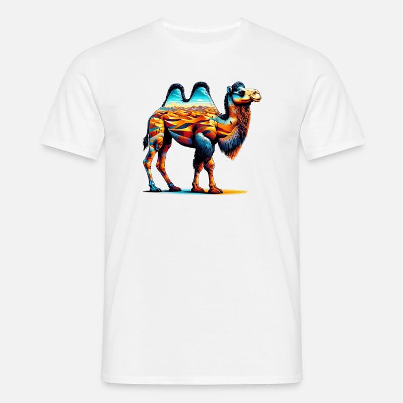 Kamel - Männer T-Shirt - Weiß