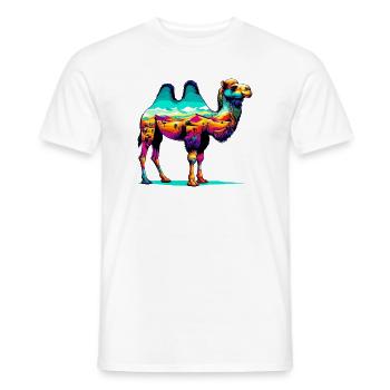 Chameau - T-shirt homme - blanc - Devant - AI Model Male 178 dark (178cm)
