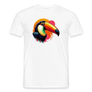 Toucan - Men's T-Shirt - white - Front - AI Model Male 178 dark (178cm)