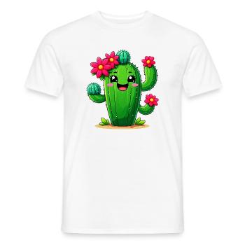 Cactus - T-shirt homme - blanc - Devant - AI Model Male 178 dark (178cm)