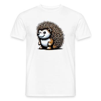 Igel - Männer T-Shirt - Weiß - Vorne - AI Model Male 178 dark (178cm)