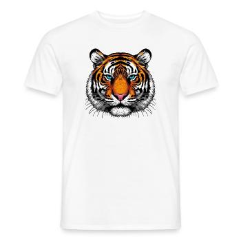 Tiger - Men's T-Shirt - white - Front - AI Model Male 178 dark (178cm)