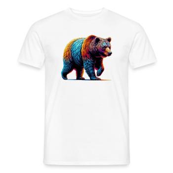 Bear - Men's T-Shirt - white - Front - AI Model Male 178 dark (178cm)