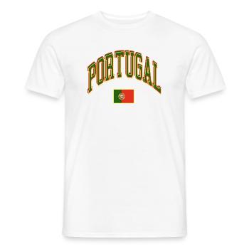 Portugal - T-shirt homme - blanc - Devant - AI Model Male 178 dark (178cm)