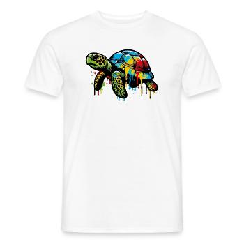 Turtle - Men's T-Shirt - white - Front - AI Model Male 178 dark (178cm)