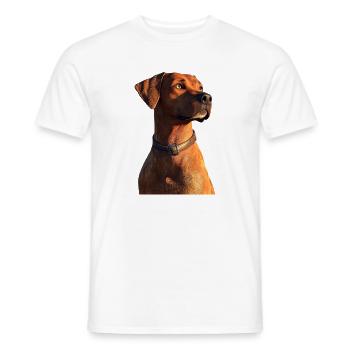 Rhodesian Ridgeback Chien de chasse Chiens Pride Ridgeback - T-shirt homme - blanc - Devant - AI Model Male 178 dark (178cm)