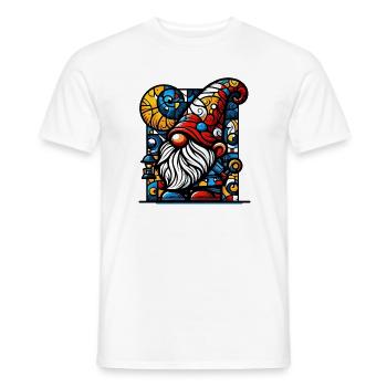 Gnome - Men's T-Shirt - white - Front - AI Model Male 178 dark (178cm)