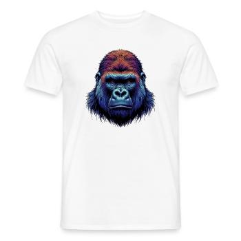 Gorilla - Men's T-Shirt - white - Front - AI Model Male 178 dark (178cm)