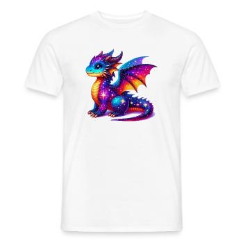 Dragon - Men's T-Shirt - white - Front - AI Model Male 178 dark (178cm)