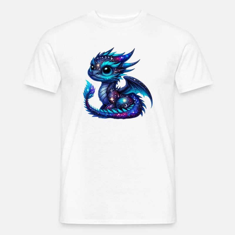 Drache - Männer T-Shirt - Weiß