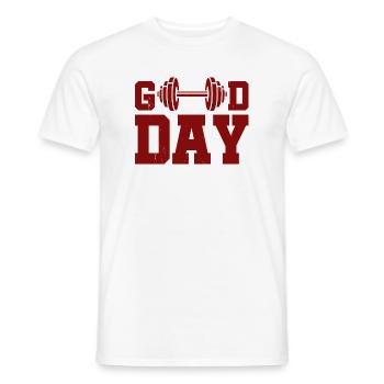 Good Day - Männer T-Shirt - Weiß - Vorne - AI Model Male 178 dark (178cm)