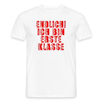 EINSCHULUNG SCHULANFANG ERSTE KLASSE - Männer T-Shirt - Weiß - Vorne - AI Model Male 178 dark (178cm)