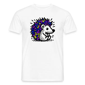 Hérisson - T-shirt homme - blanc - Devant - AI Model Male 178 dark (178cm)