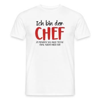 Art culinaire motif CHEF - T-shirt homme - blanc - Devant - AI Model Male 178 dark (178cm)