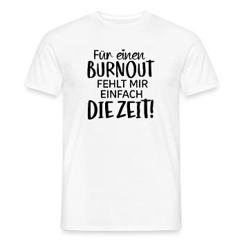 Burnt out, Empty, Powerless, Emotionally Exhaustion - Men's T-Shirt - white - Front - AI Model Male 178 dark (178cm)