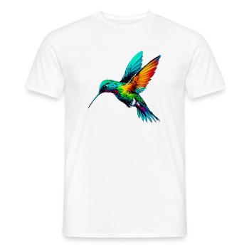 Colibri - T-shirt homme - blanc - Devant - AI Model Male 178 dark (178cm)