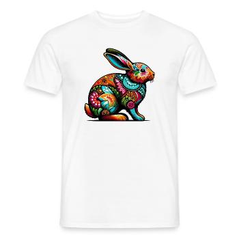 Lapin - T-shirt homme - blanc - Devant - AI Model Male 178 dark (178cm)