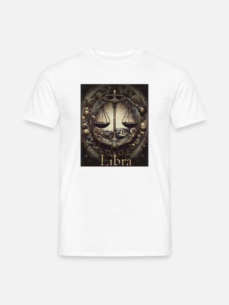 Libra Sternzeit Waage Sternzeichen - Waage - Männer T-Shirt - Weiß