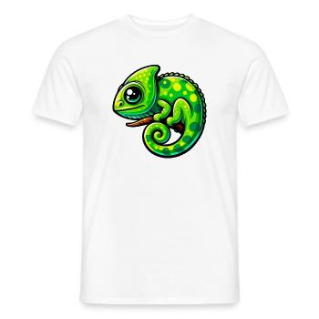 Caméléon - T-shirt homme - blanc - Devant - AI Model Male 178 dark (178cm)
