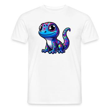Gecko - Men's T-Shirt - white - Front - AI Model Male 178 dark (178cm)
