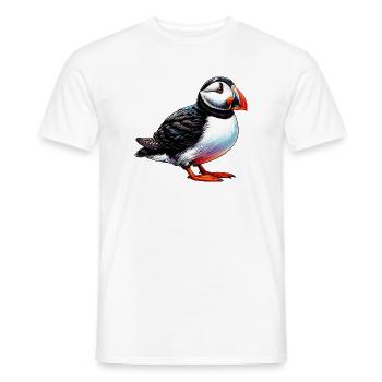 Papageitaucher - Männer T-Shirt - Weiß - Vorne - AI Model Male 178 dark (178cm)
