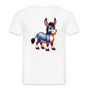 Esel-Maultier - Männer T-Shirt - Weiß - Vorne - AI Model Male 178 dark (178cm)