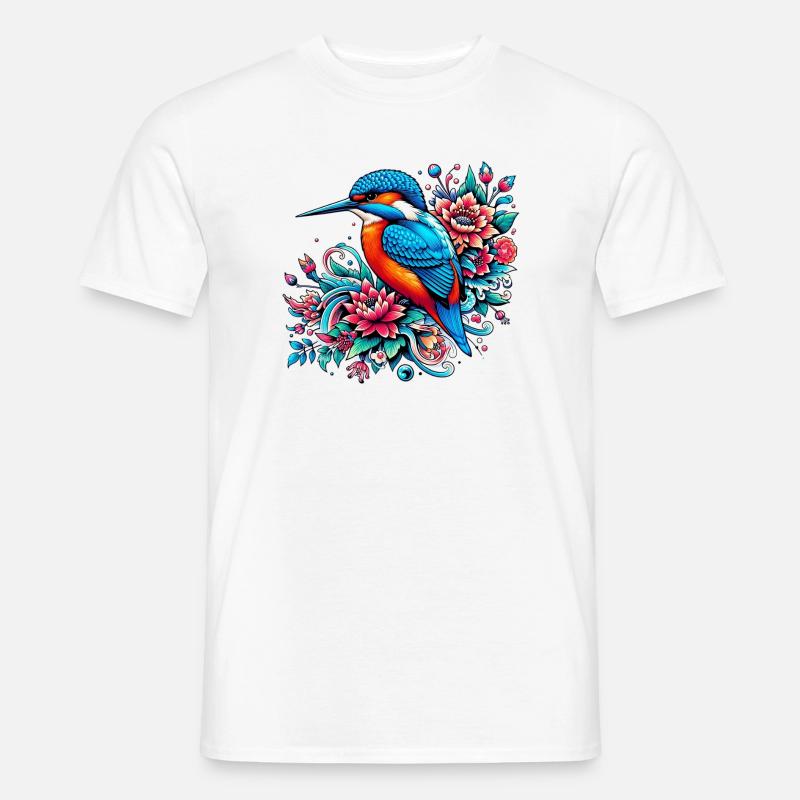 Eisvogel - Männer T-Shirt - Weiß