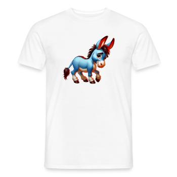Esel-Maultier - Männer T-Shirt - Weiß - Vorne - AI Model Male 178 dark (178cm)
