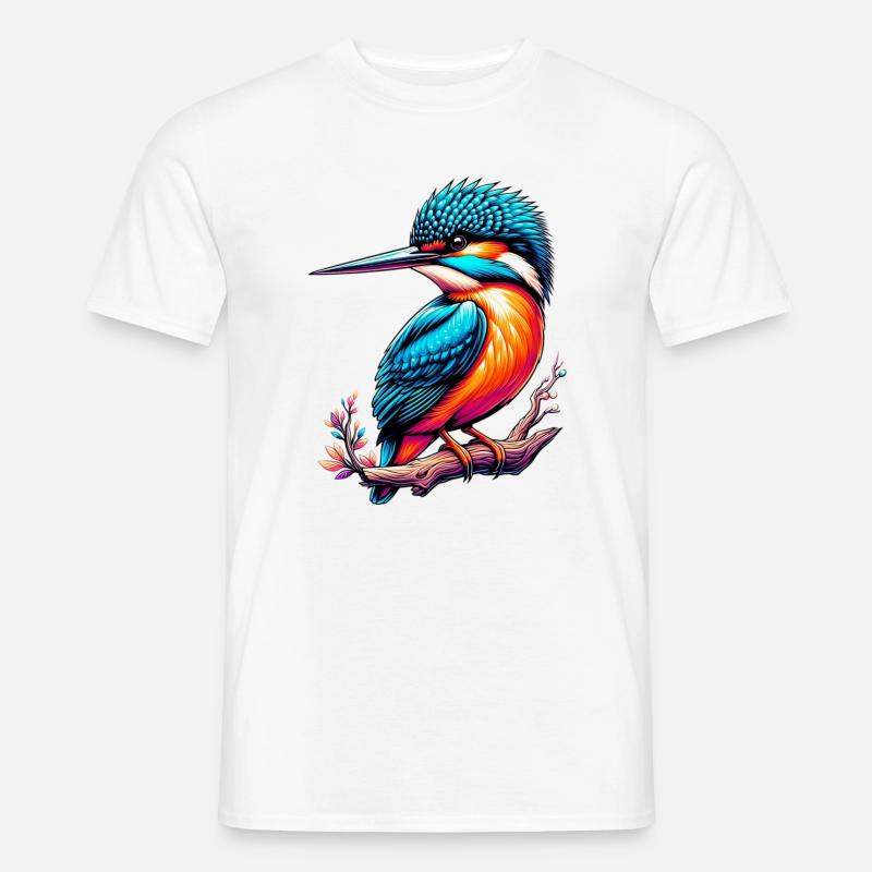 Eisvogel - Männer T-Shirt - Weiß